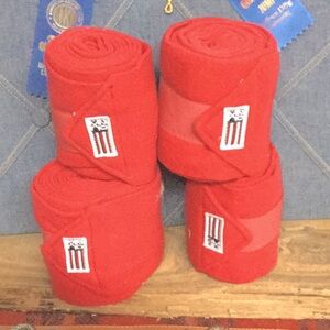 20X valentine red horse polo wraps equestrian cowgirl cowboy rodeo barn tack